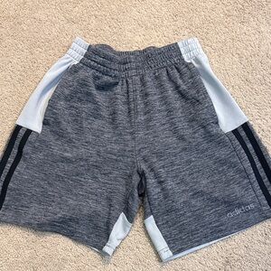 adidas Gray and White Kids Shorts size M